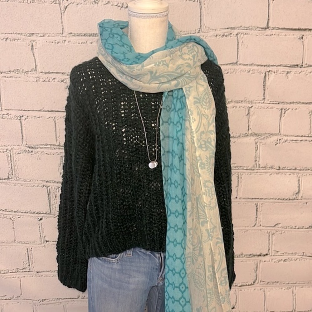 Soft Cashmere Aqua Scarf